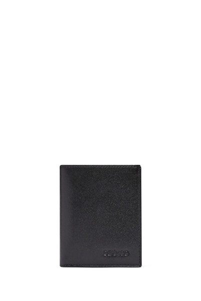 Derimod Suport card din piele neagră pentru bărbați 000A2D301118