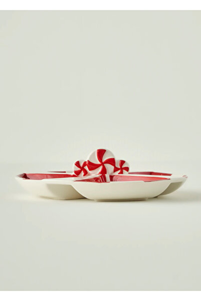 Bella Maison Merry Christmas Ceramic Presentation Plate Red (26.5 cm)