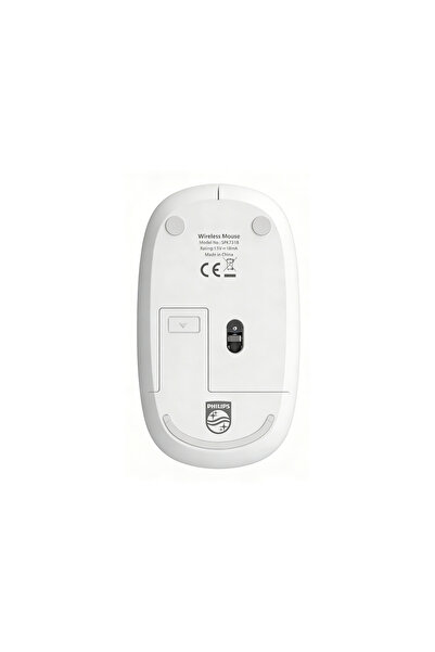 Philips SPK7318 Kablosuz 1600 DPI 3 Tuşlu Optik Mouse Beyaz (Philips Türkiye Garantili)