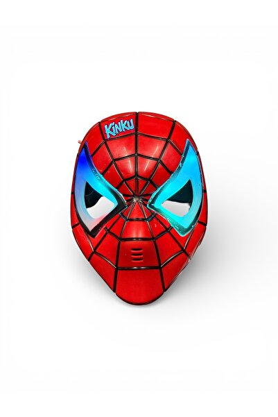 KİNKU Maske Işıklı Spiderman Örümcek Adam Maskesi Kaliteli Ürün