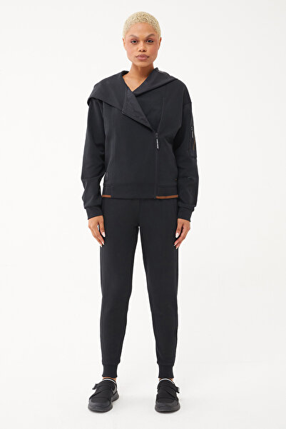 bilcee Γυναικείο σετ αθλητικής φόρμας με φερμουάρ και με κουκούλα τσέπες στα ...