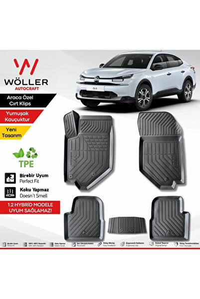 wöller Citroen C4 X Paspas 2022 2026 Arası Uyumlu 3d Havuzlu Paspas