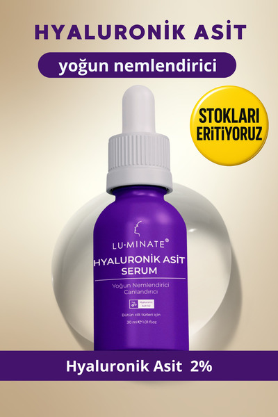Luminate Hyaluronik Asit Serum 2% Yoğun Nemlendirici Canlandırıcı Cilt Bariye...