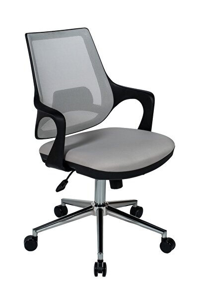 Ofisbazaar Buya Fileli Çalışma Koltuğu | Ergonomik Şef ve Toplantı Koltuğu Gri