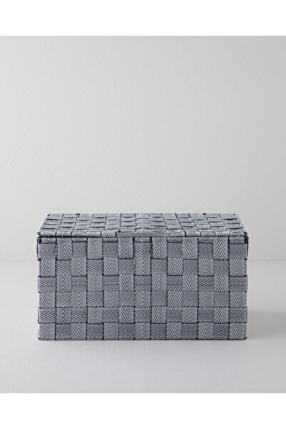 English Home Shine Saklama Kutusu 34x22x17,5 cm Siyah - Beyaz