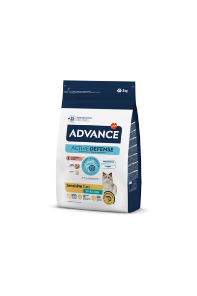 Advance Sensitive Somonlu Hassas Kısırlaştırılmış Kedi Maması 3 Kg