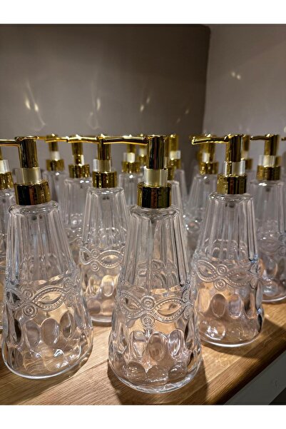 Miko Home & Garden Premium Cam Desenli Sıvı Sabunluk – Şeffaf – Banyo & Mutfa...