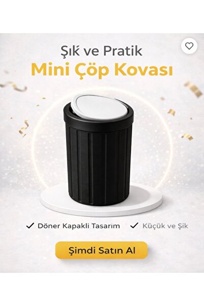 3D Minik çöp kovası