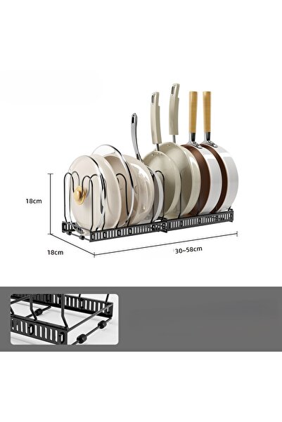 OEM Suport reglabil tigai, oale, capace, metal, 10 separatoare, extensibil 30...