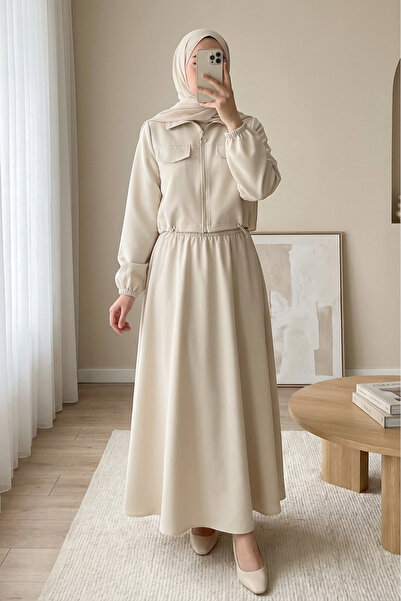 HİJABAYA Σετ Με λεπτομέρεια τσέπης βαρών με φερμουάρ μπροστά, ελαστική μέση κ...