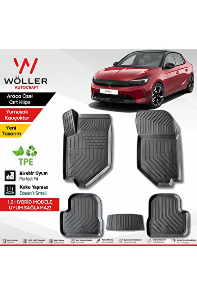 wöller Opel Corsa F Paspas 2019 2026 Arası Uyumlu 3d Havuzlu Paspas