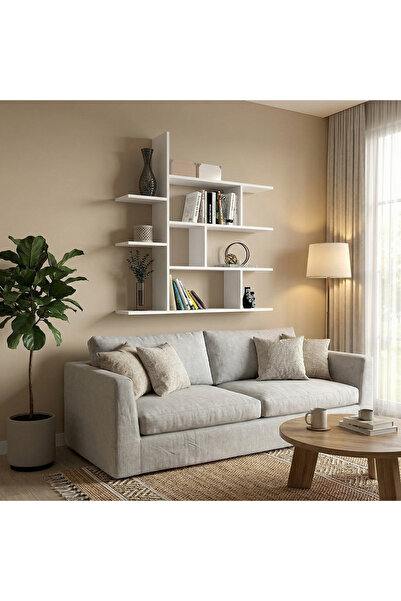 Dekorister Motif Kitaplık 2 Beyaz