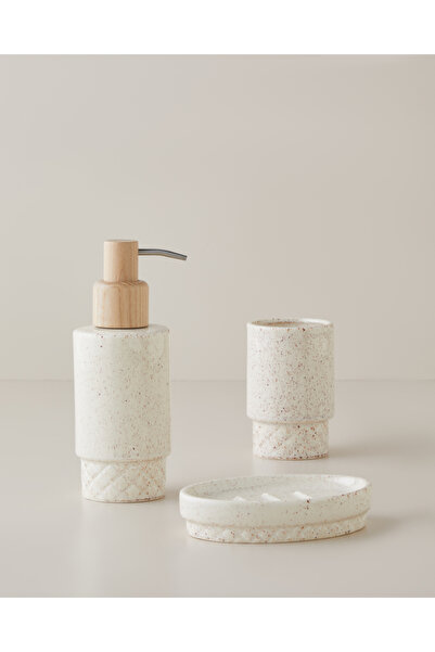 English Home Judie 3’lü Set Banyo Seti 19 cm Bej