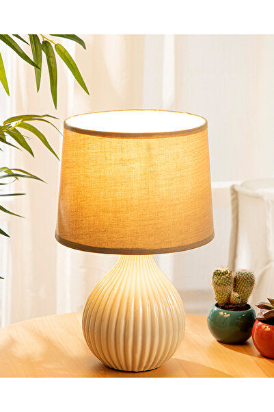 English Home Alvin Abajur 20x20x31,5 Cm Krem