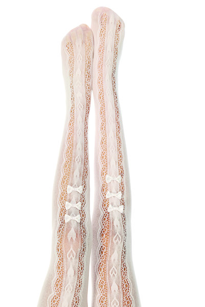 Penti Chiloți din plasă cu detaliu de fundătură albă pentru fetiță