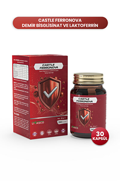 Castle Ferronova Demir Bisglisinat ve Laktoferrin İçeren Takviye Gıda