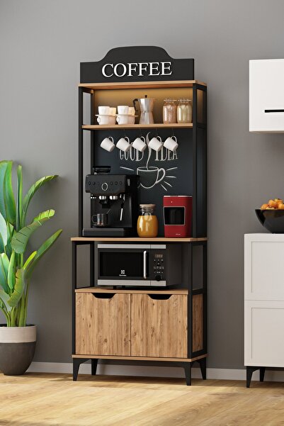 Avmpark Peru Kahve Köşesi Mikrodalga Fırın Bölmeli Ajda Ledli Çok Amaçlı Mutf...