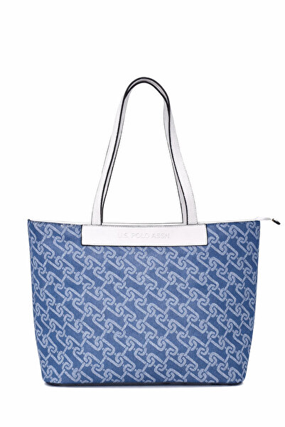 U.S. Polo Assn. Πόλο Ασν. (U.S. Polo Assn.) Γυναικεία τσάντα χιαστί τζιν-λευκ...