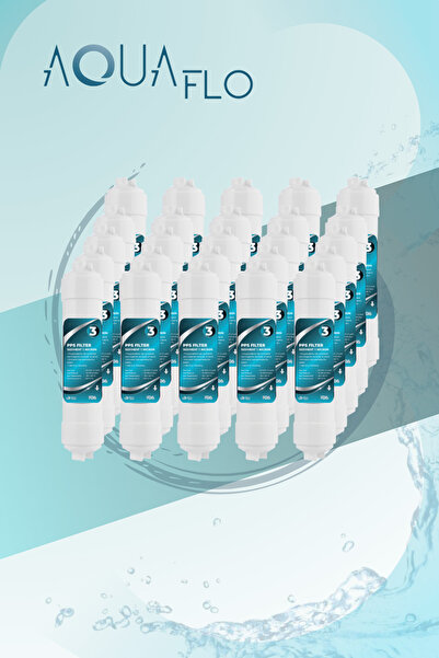 AQUAFLO SU ARITMA CİHAZLARI İÇİN 25 ADET 12" MICRO İNLİNE PPS FILTRE 3 NO