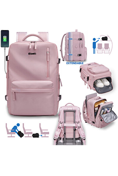 Quasar & Co. Travel Backpack , cabin carry-on luggage, trolley attachment, 43...