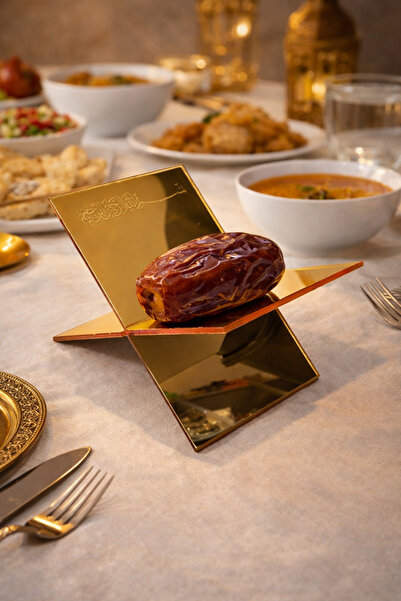 Wega Moda Gold Hurmalık 6’lı Set Lüks Hurma Sunum Tabağı | Ramazan Sofrası Hu...