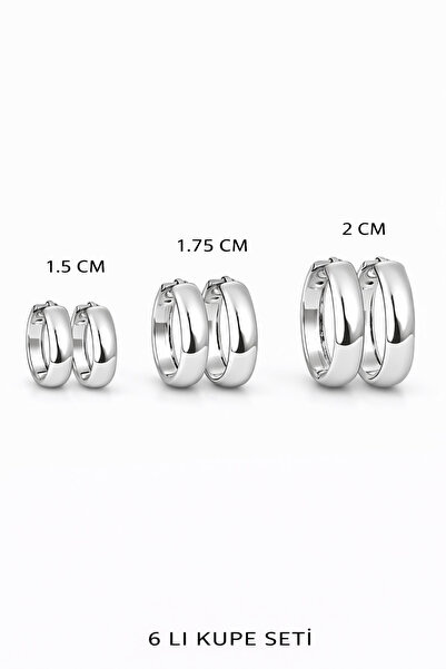 Jack Ferrero KADIN ÇELİK 6'LI KÜPE SETİ