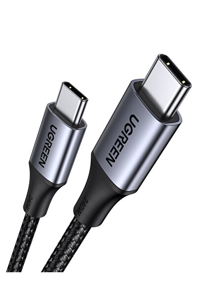 Ugreen USB-C 240W Örgülü Hızlı Şarj Kablosu, 2 m, Siyah, 90440