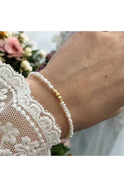 Ezera Brățară elegantă Hana cu perle de cultură și accesorii din argint placa...