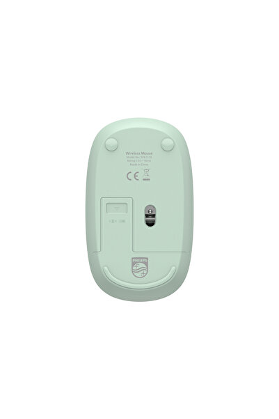 Philips SPK7318 Kablosuz 1600 DPI 3 Tuşlu Optik Mouse Yeşil (Philips Türkiye Garantili)