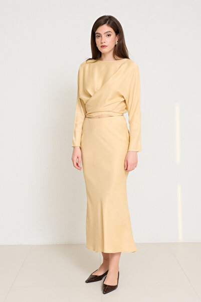 Setre Fusta Amber Tam Kalıp Midi