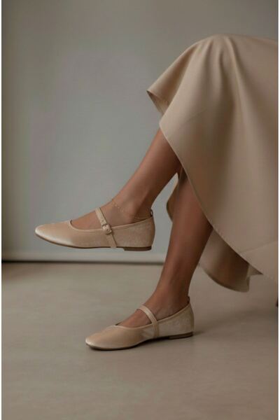 Saracshoes Pudra Kadın Tokalı Babet Sofia