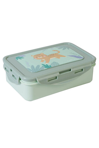 saro Lunch Box 550 ml Jungle Cheetas Green