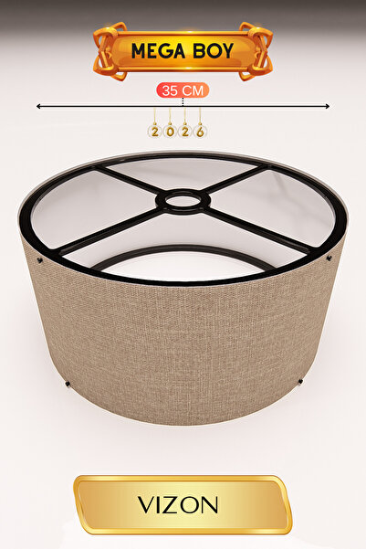 GÖKDAĞ GROUP Vizon Lambader Başlığı 35 CM Mega Boy Pratik Kurulum