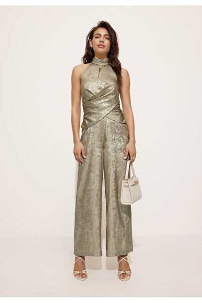 Stradivarius جمبسوت بدون أكمام بياقة هالتر