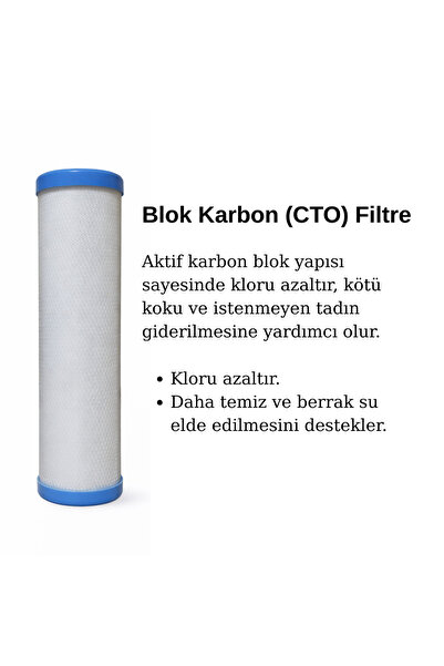 alkalinees Açık Kasa Su Arıtma Cihazları Için Blok Karbon Filtre ( Cto )