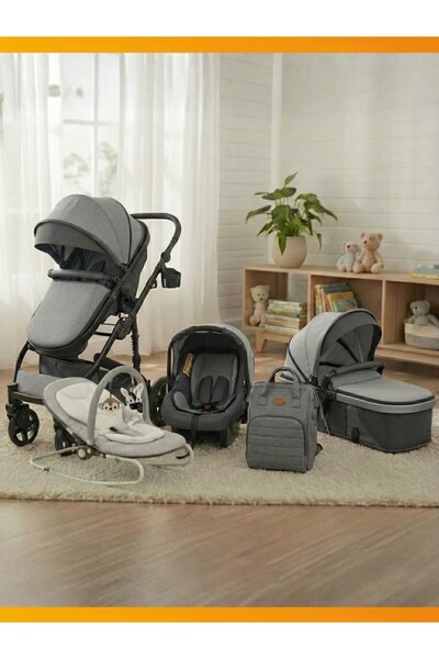modabebekler 4’ü 1 Arada Travel Sistem Bebek Arabası – Ana Kucağı, Salıncak v...