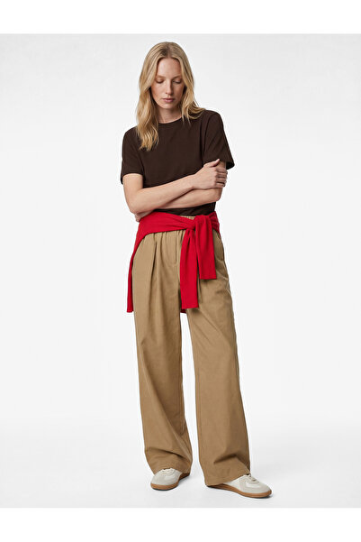 Koton Cotton Short Sleeve Crew Neck Oversize Basic T-Shirt