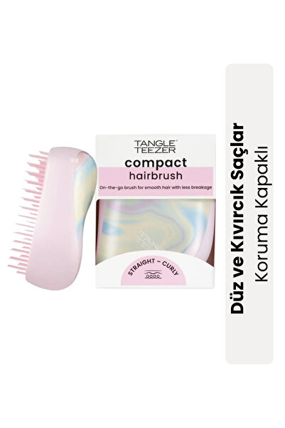 Tangle Teezer Compact StylerIce Cream Swirl Saç Fırçası - Seyahat ve Çanta Bo...