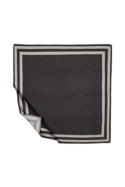 ipekevi وشاح حرير تويلي - تصميم مخطط - مدخن