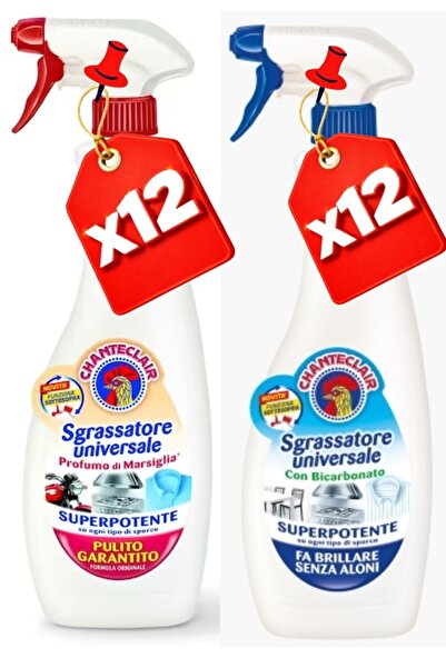 chante clair Degresant universal, Bicarbonat 600 ml x12 + Gel de Marseille 60...