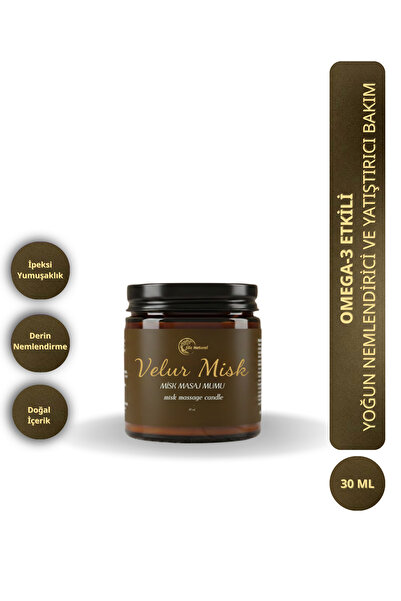 Şile Natural Aromaterapi Misk Kokulu Masaj Mumu 30 ml Doğal Bitkisel Yağlı, N...