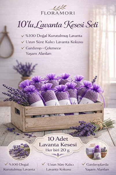 FloraMori 10’lu Lavanta Kesesi Seti