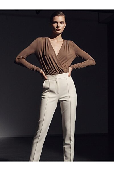 RİVUS Body cu mâneci lungi și cu decolteu în V - nurcă