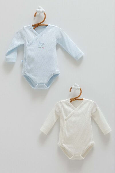 Caramell بدلة أطفال أول تايم بوي بيبي بيبي مكونة من قطعتين باللون الأزرق