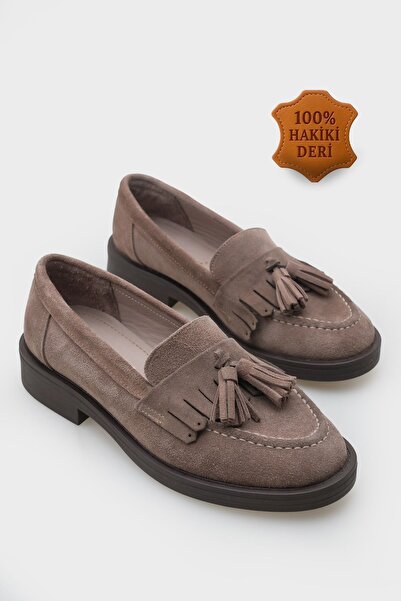 Capone Outfitters Tish Kadın Hakiki Süet Deri Loafer