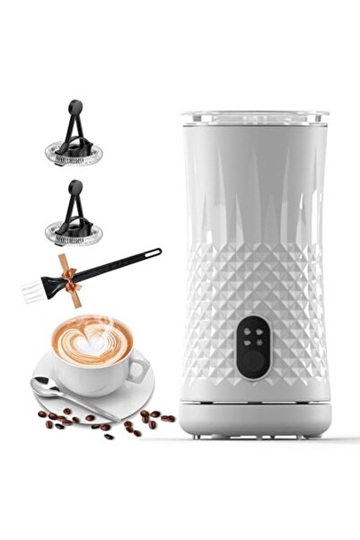 GABOS Spumator de lapte 4 în 1 pentru cafea, capuccino, GABOS™, 240 ml, 400 W...