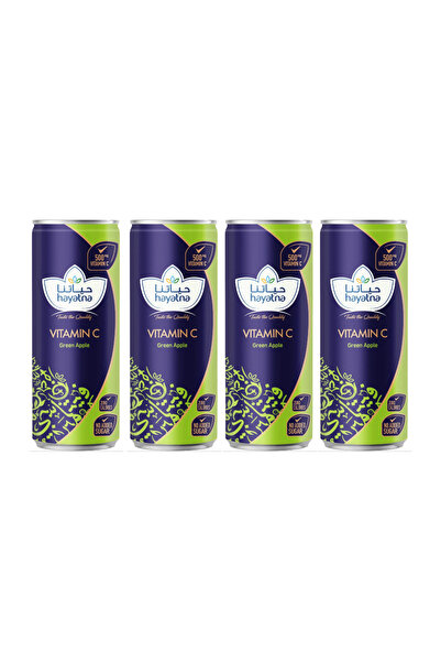 Hayatna VITAMIN-C GREEN APPLE 250ml PACK OF 4 PCS