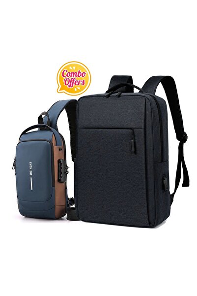 Zen Store 2 PCS COMBO 1BLUE CrossBody Bag & 1 Pcs 15 16 Inch, Slim Durable La...