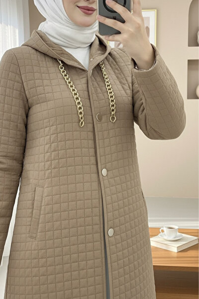 HİJABAYA Довгий капюшон з ланцюжковою обробкою