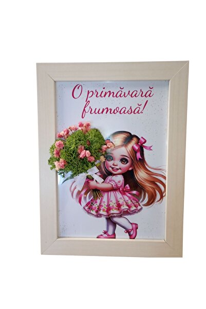 roviana Tablou decorativ cu licheni stabilizati - cadou 8 martie